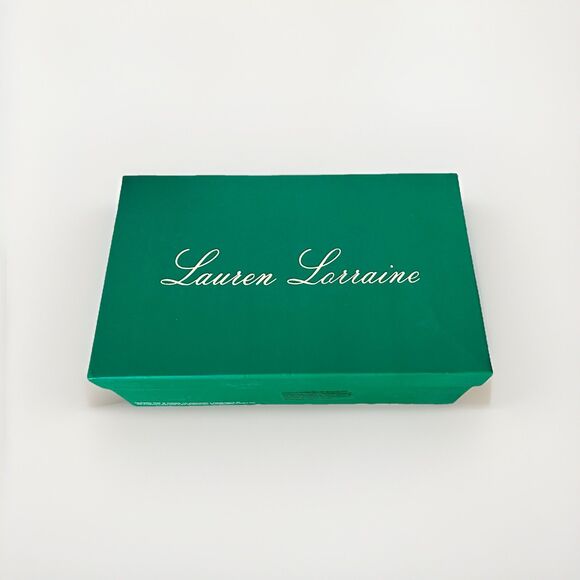 Lauren Lorraine Rachel Silver Shimmer Sling Back Heels Sz 8 Wedding Christmas - Picture 12 of 14